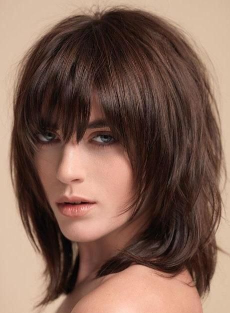 12 best Brown Bob with Short Bangs 2024 3