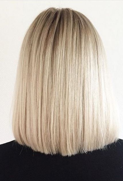 12 best Icy White Lob with Blunt Ends in 2024 1