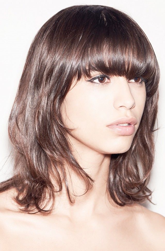 9 moderm Messy Layered Lob with Very Long Bangs for Fine Hair for 2024 1