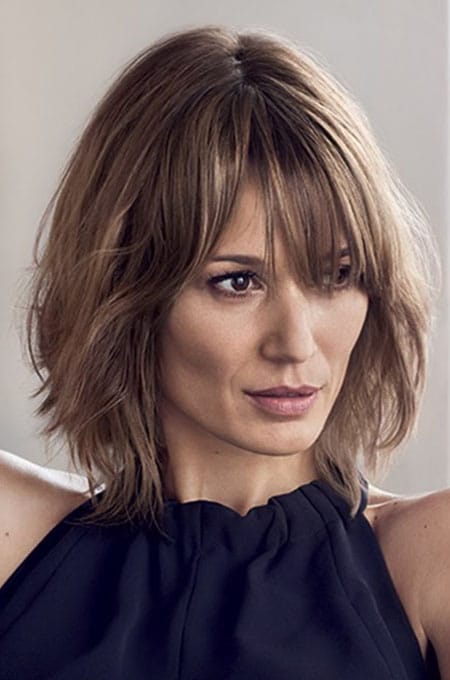 The best Extra Long Bob with Full Bangs 2024 4