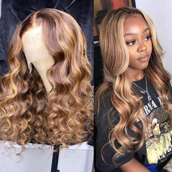 Top 15 brown with honey blonde highlights wig in 2024 4