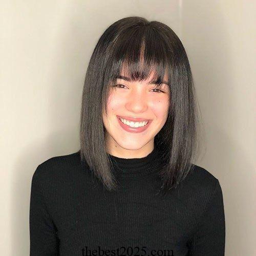 12 best Blunt Bob with a Deep Side Part and Angled Bangs in 2024 4