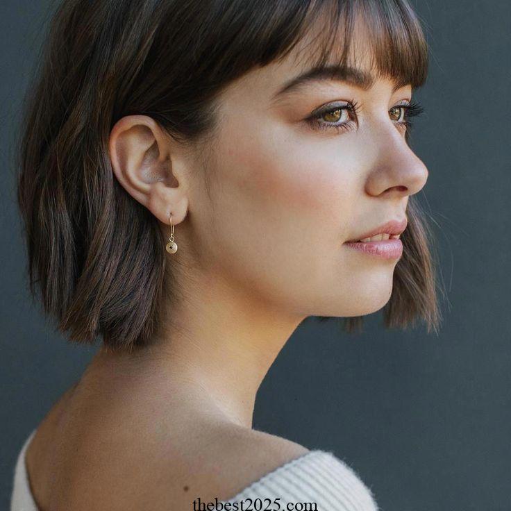 12 best Blunt Bob with a Deep Side Part and Angled Bangs in 2024 5