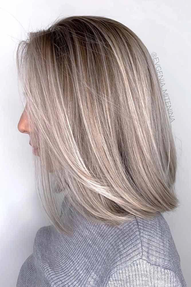 The best Messy Layered Lob with Very Long Bangs for Fine Hair in 2024 2