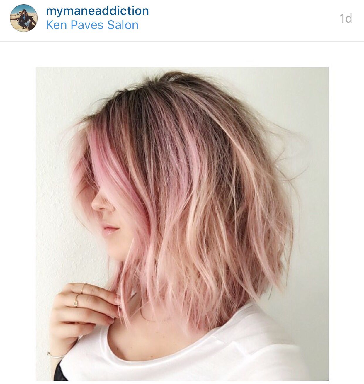 13 Cute Lob with Pink Highlights 2024 5