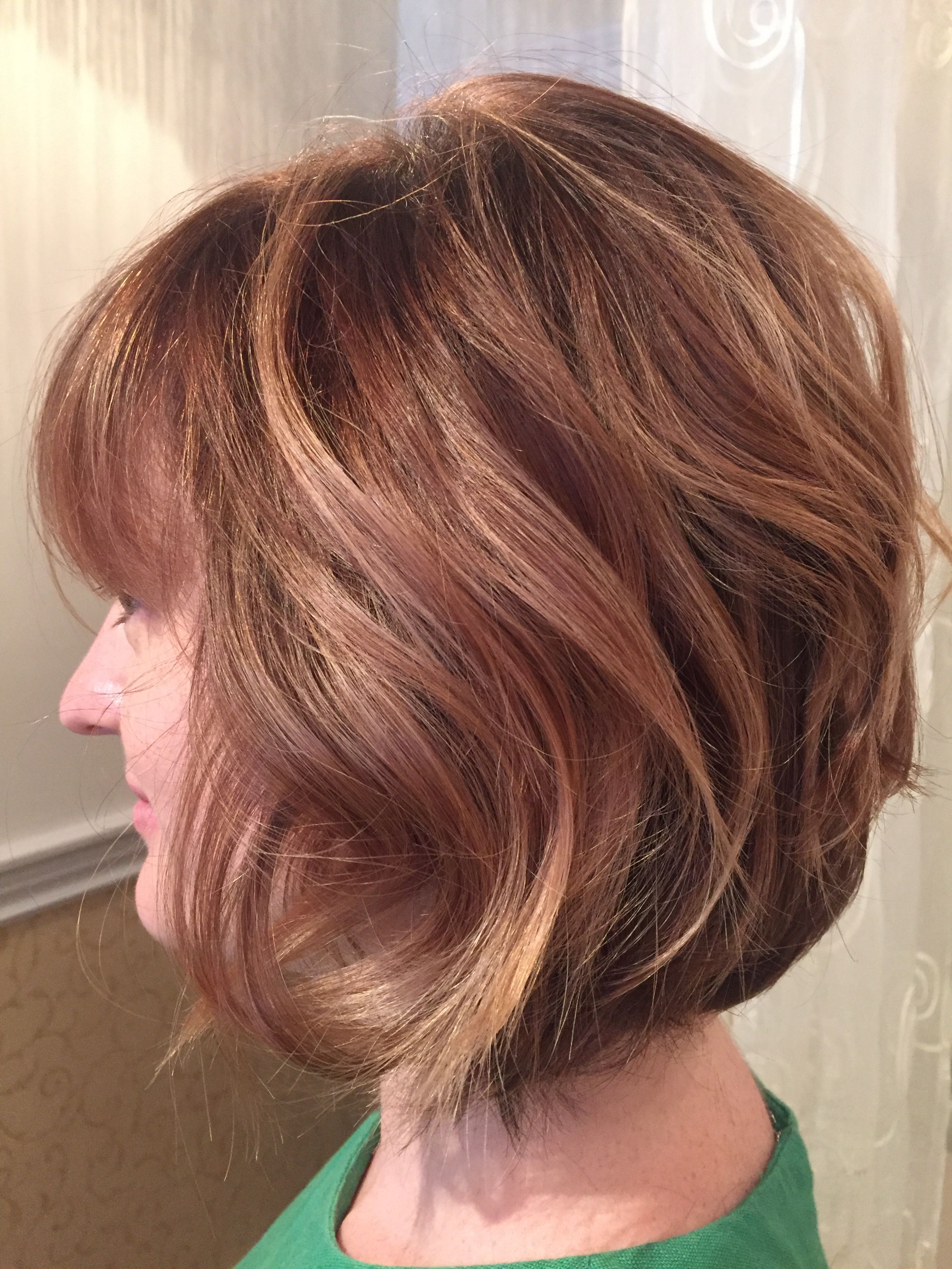 13 Vivid Copper Lob with See-Through Fringe in 2024 1