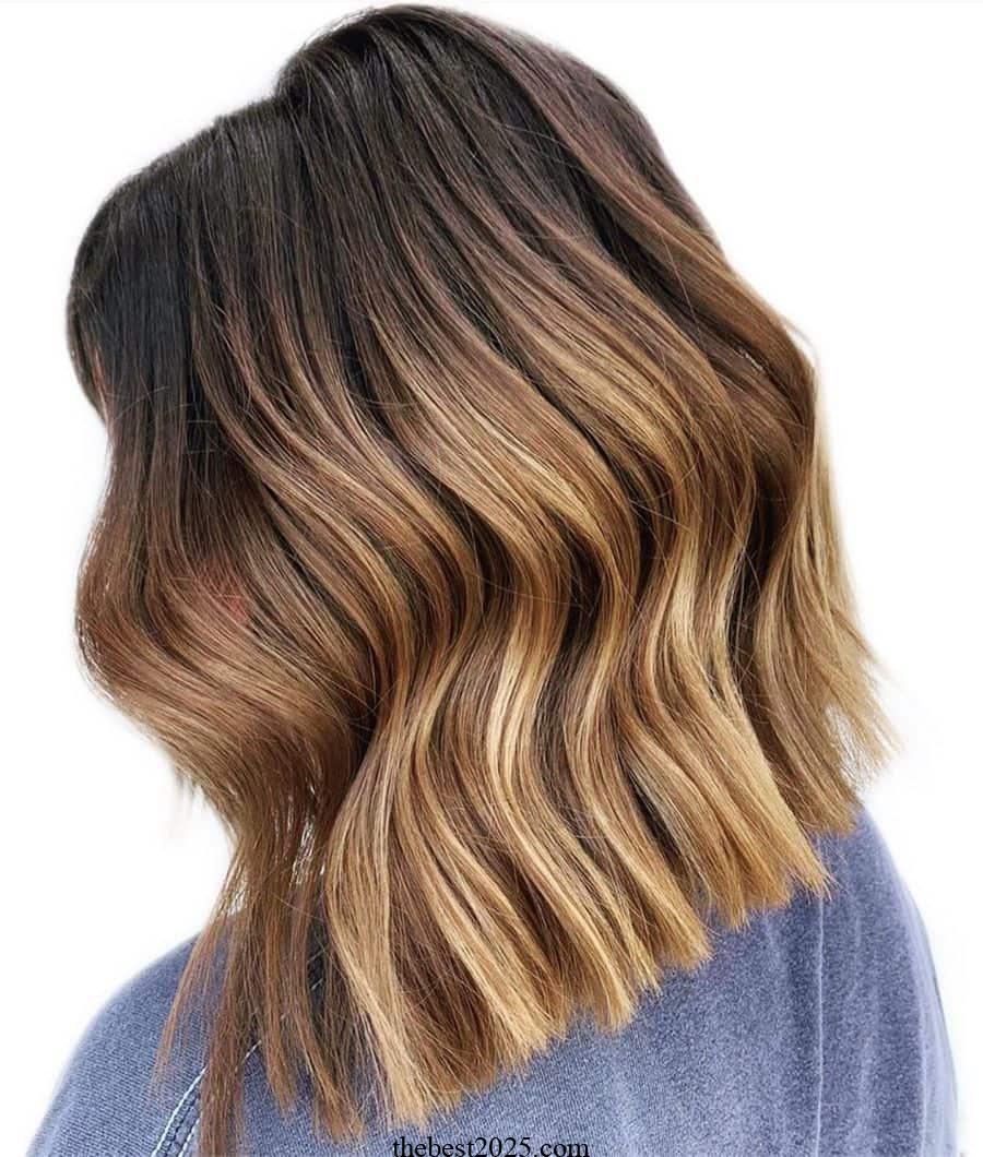 9 moderm Textured Blunt Lob with a Deep Side Part in 2024 3