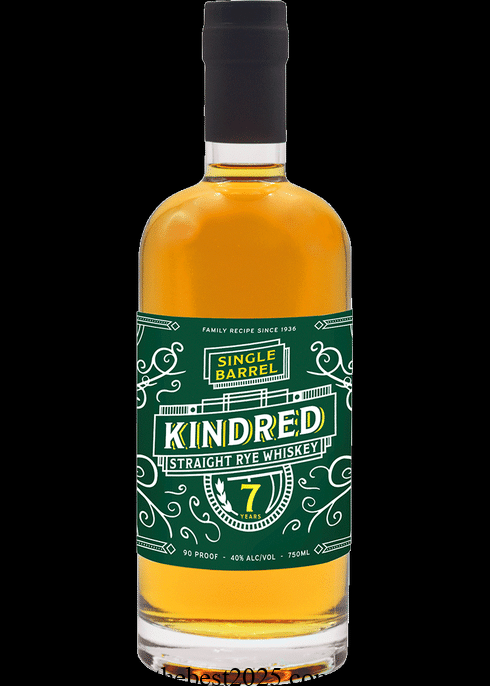 Kindred 7Yr Straight Rye Whiskey 750ml 2
