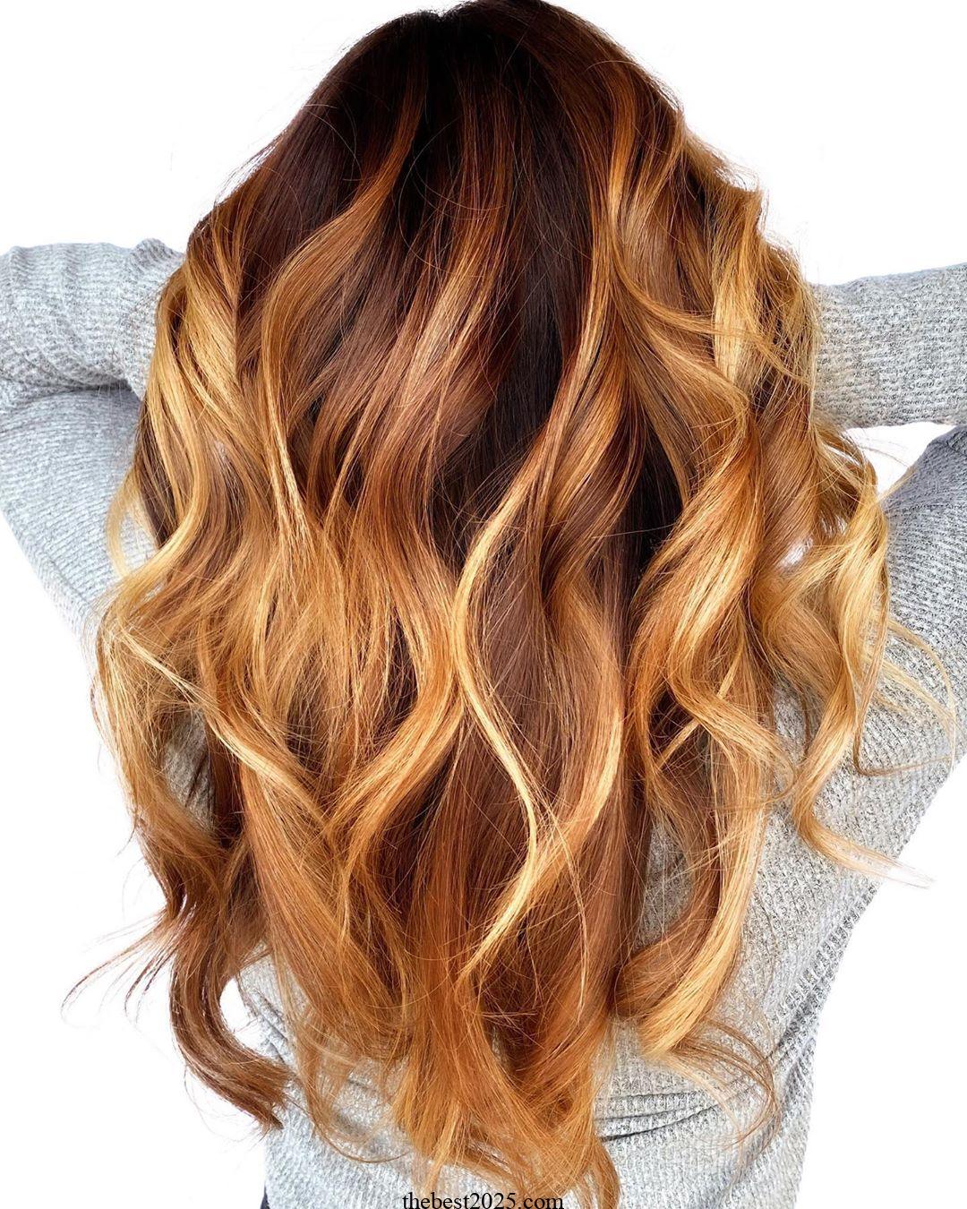 Top 17 caramel lowlights with blonde highlights honey blonde hair color in 2024 4
