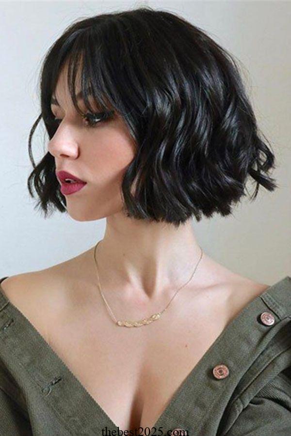 13 Rounded Bob with Wispy Bangs this year 2