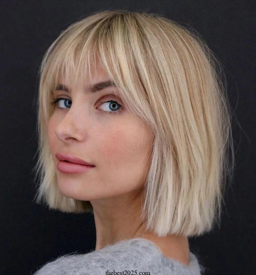 13 Rounded Bob with Wispy Bangs this year 5